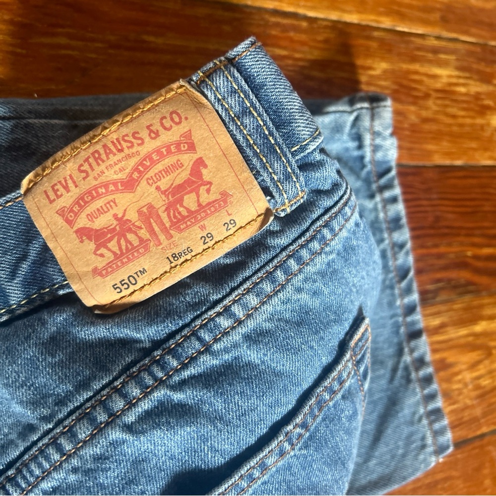 Levi's Blue Denim Jeans Classic Fit boys Size 18 29/29